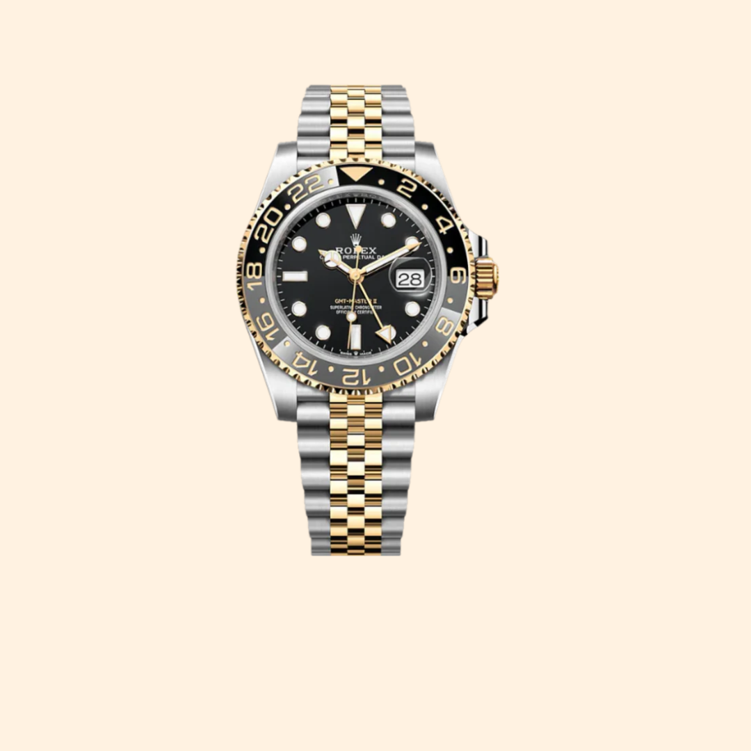 Rolex GMT-Master II Ref. 126713GRNR 40 mm Oystersteel and Yellow Gold with Black Dial on Jubilee Bracelet