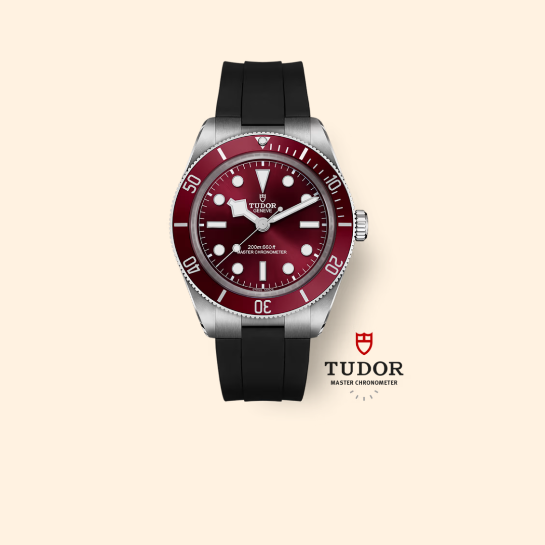 Tudor Black Bay 58 Ref. M7939A1A0RU-0003 39 mm Stainless Steel with Burgundy Dial on Rubber Strap