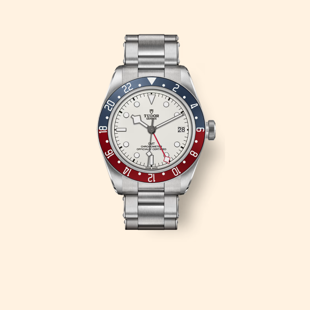 Tudor Black Bay GMT M79830RB-0010 41mm Steel Opaline Dial on Rivet Steel Bracelet