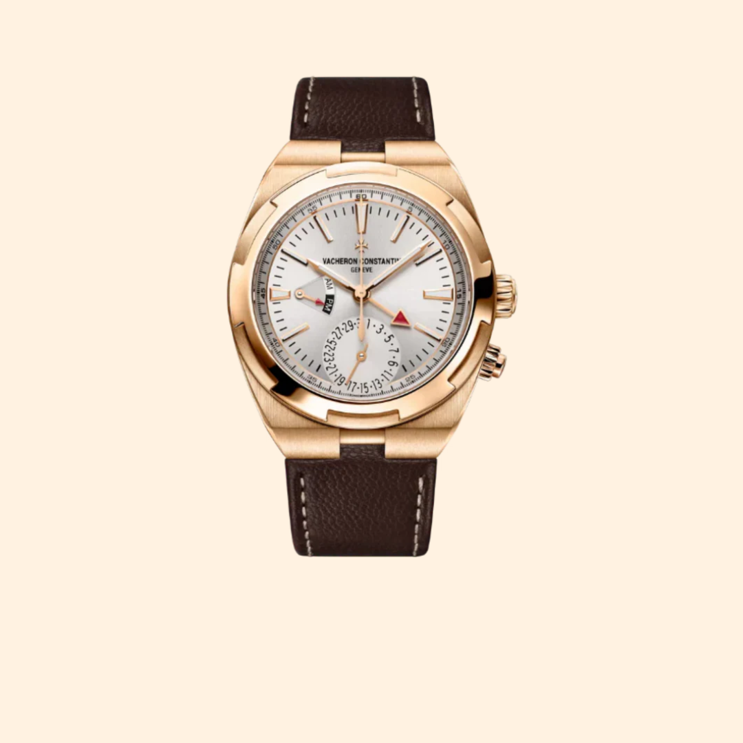 Vacheron Constantin Overseas Dual Time 41 mm Pink Gold with White Brass Dial