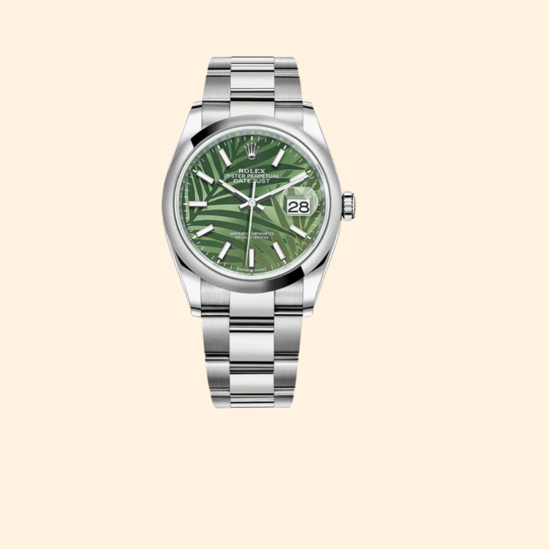 Rolex Datejust Ref. 126200 – Palm Green Dial on Oyster