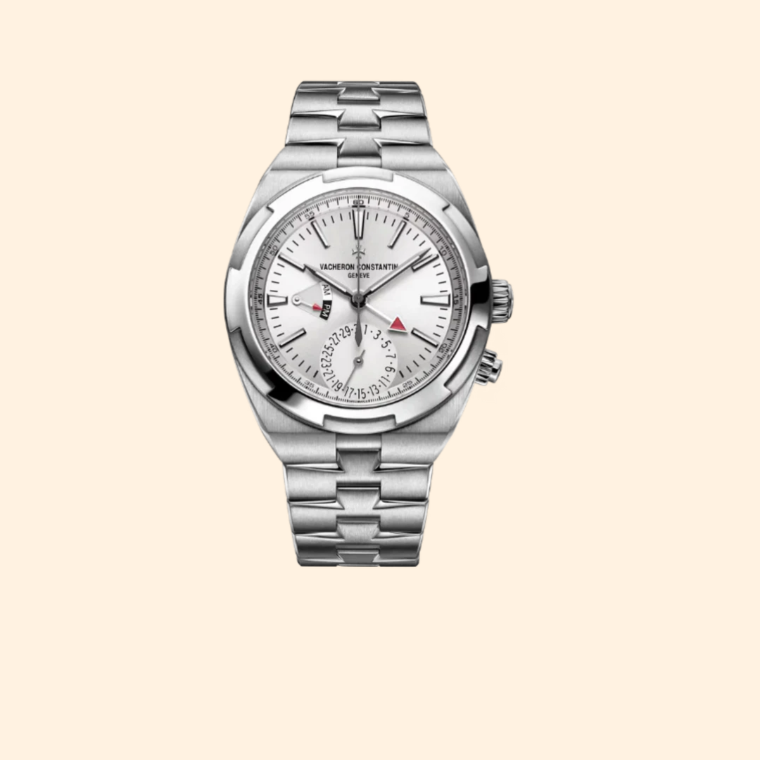Vacheron Constantin Overseas Dual Time 41 mm Stainless Steel with White Brass Dial