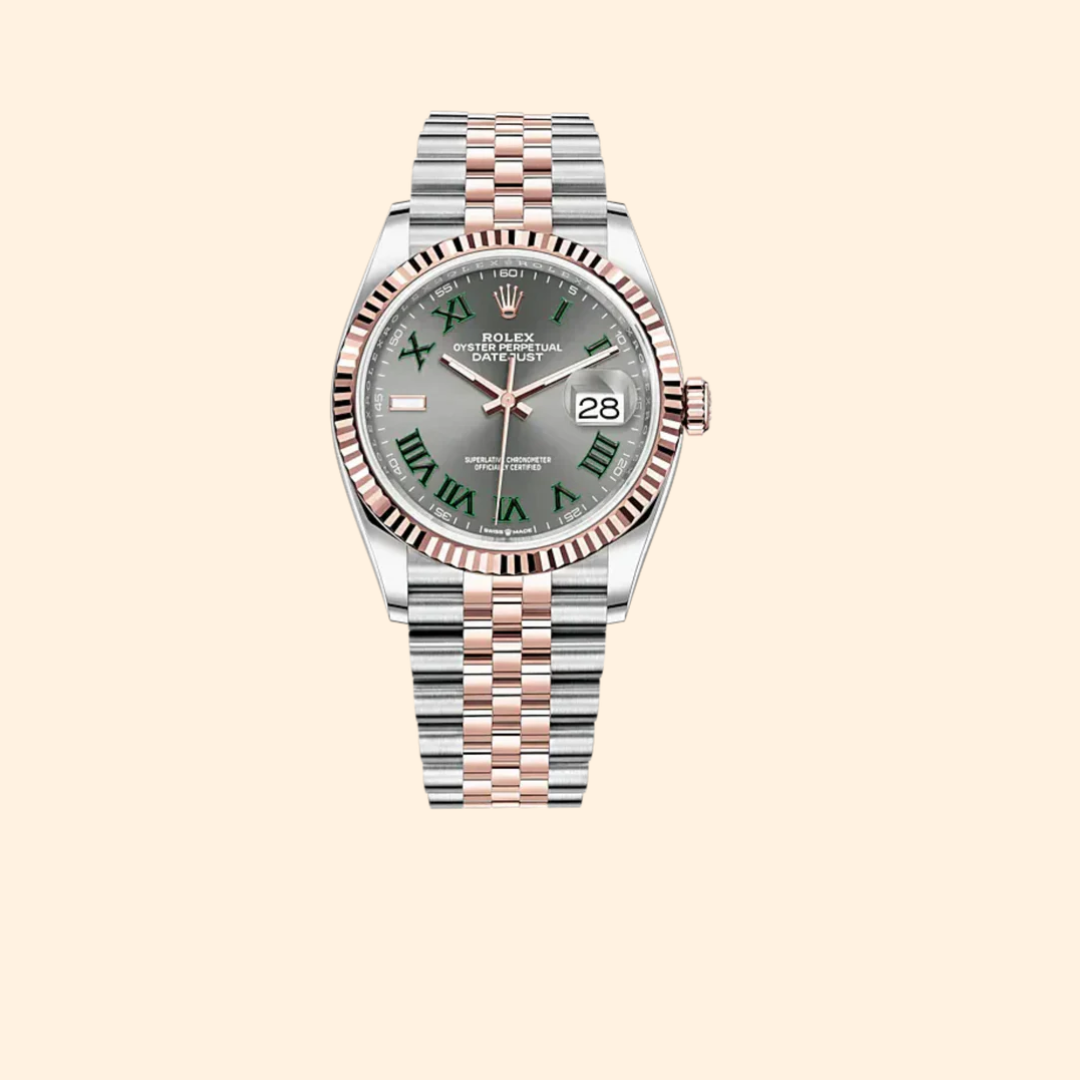 Rolex Datejust 36 Ref. 126231 – Two-Tone Wimbledon Dial Fluted Bezel on Jubilee