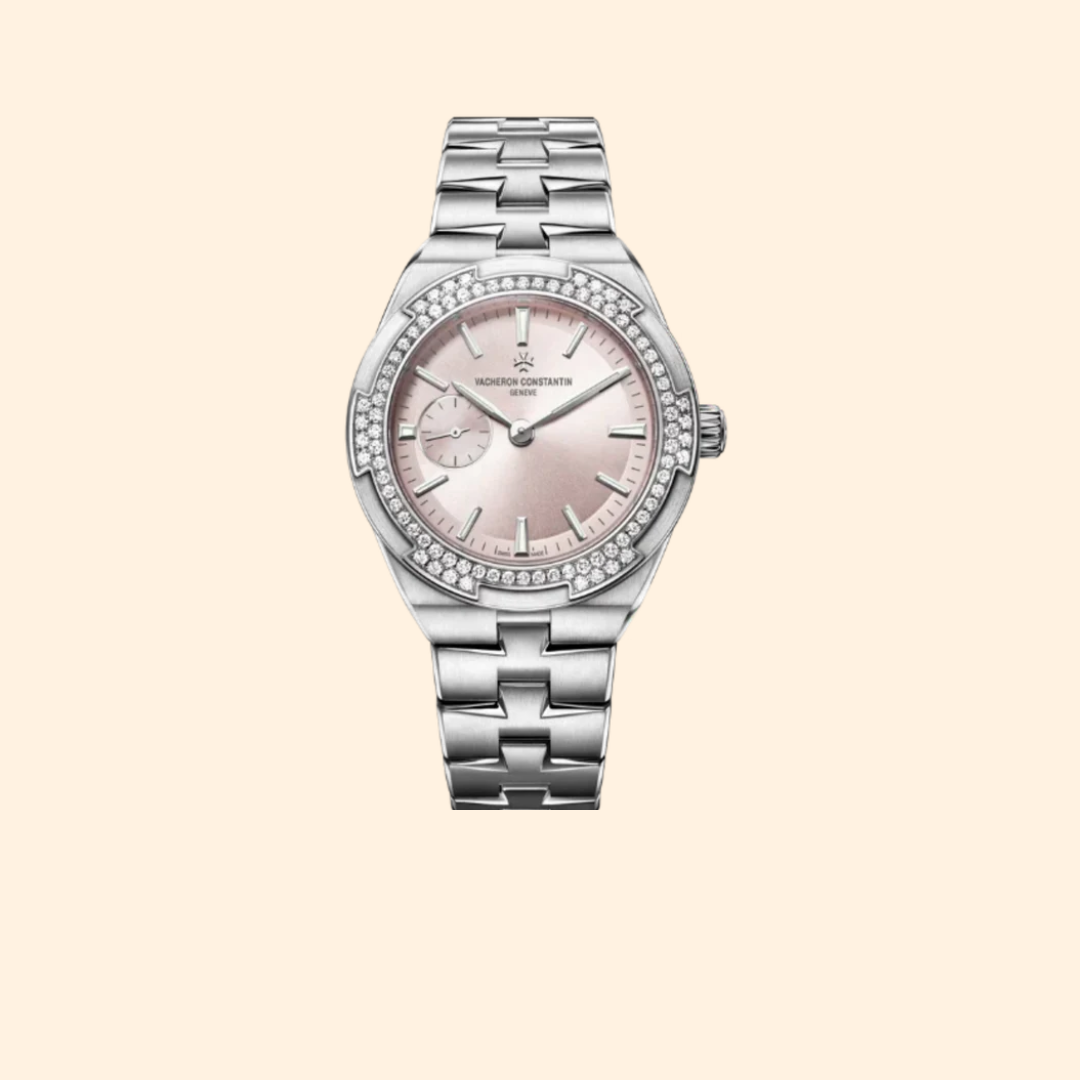 Vacheron Constantin Overseas Self-Winding 37 mm Stainless Steel with Pink Brass Dial