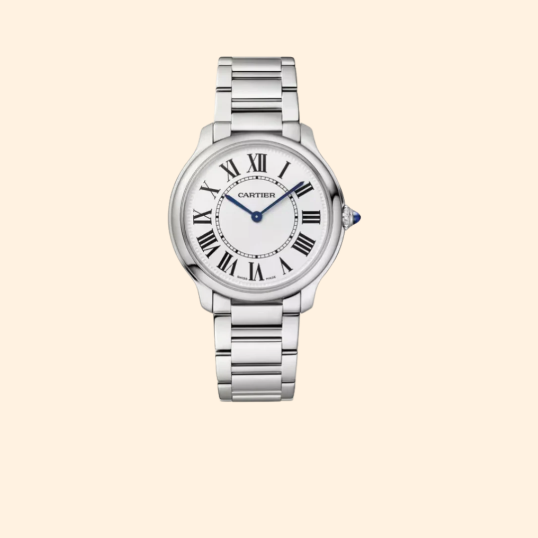 Cartier Ronde Must de Cartier Ref. WSRN0030 – 36mm Stainless Steel with Sandblasted Silver Dial on Steel Bracelet