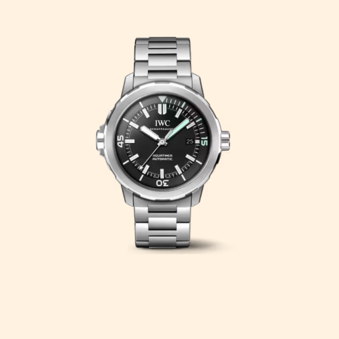 IWC Aquatimer Automatic Ref. IW329002 – 42mm Stainless Steel with Black Dial on Stainless Steel Bracelet