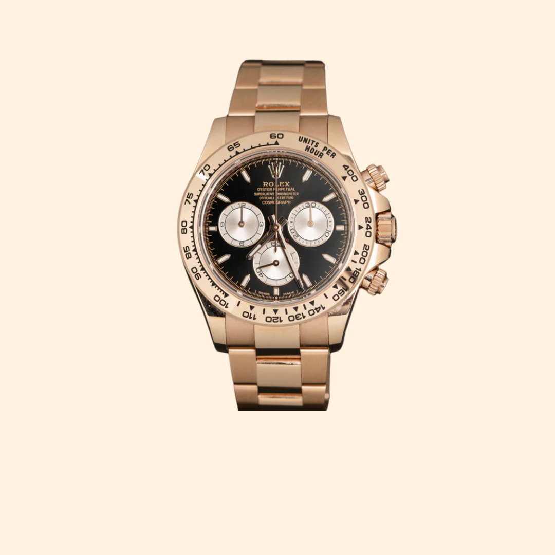 Rolex Daytona Ref. 126505 40 mm 18k Rose Gold with Black Dial