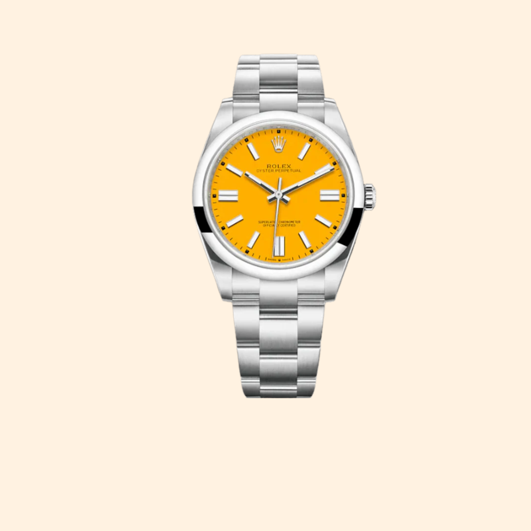 Rolex Oyster Perpetual Ref. 124300 41mm Yellow Dial
