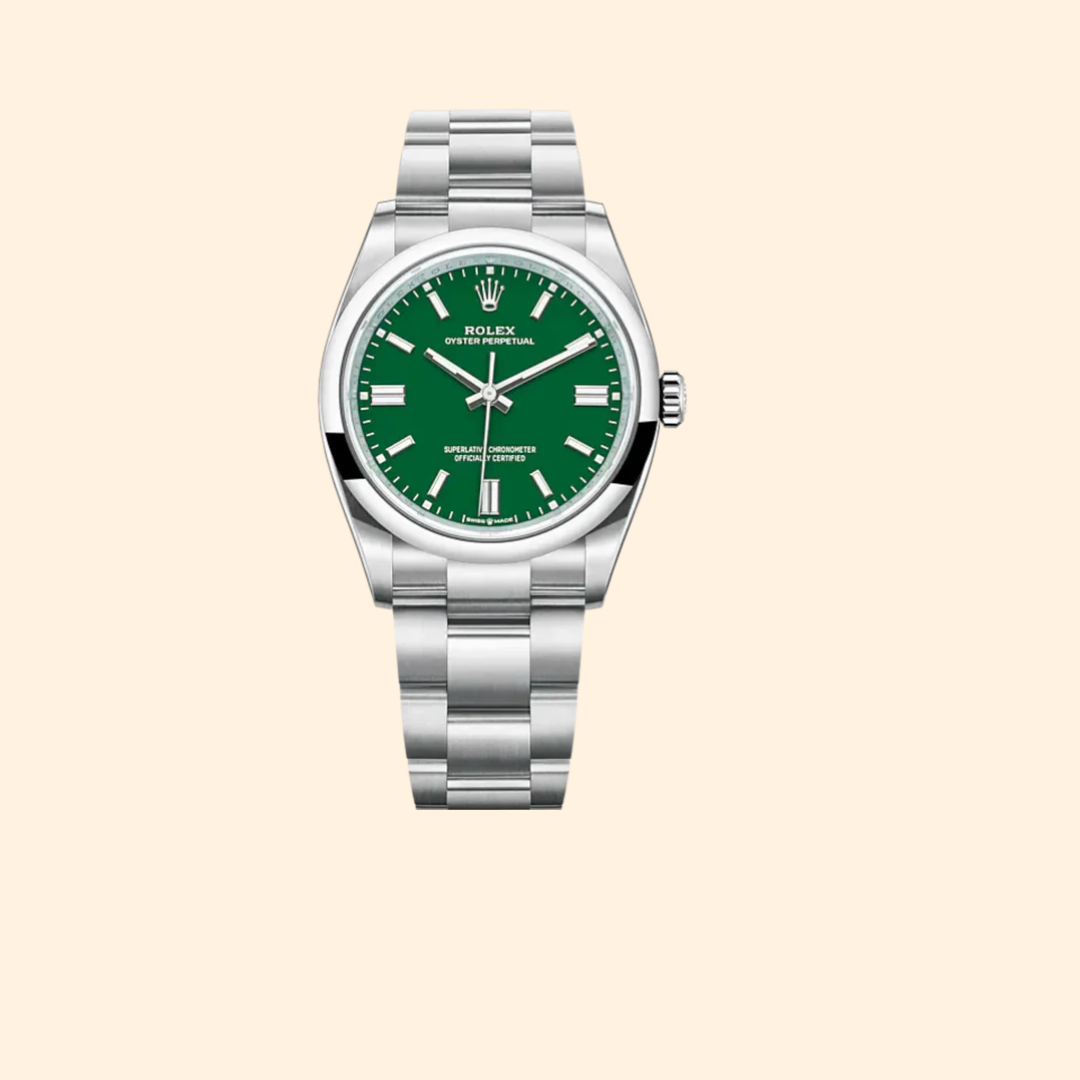 Rolex Oyster Perpetual Ref. 126000 – 36mm Stainless Steel Green Dial