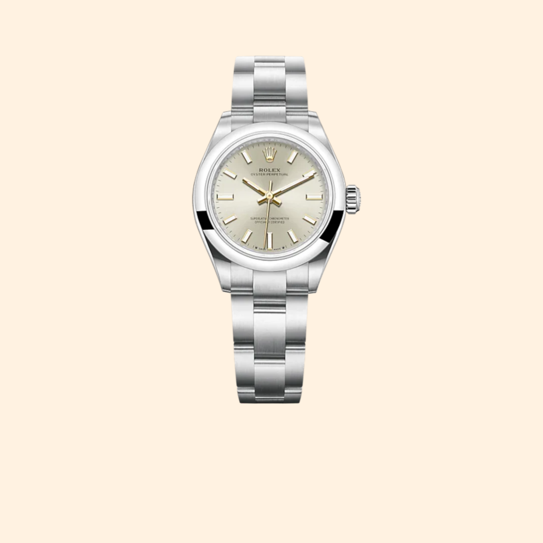 Rolex Oyster Perpetual 28 Ref. 276200 28 mm Oystersteel with Silver Dial