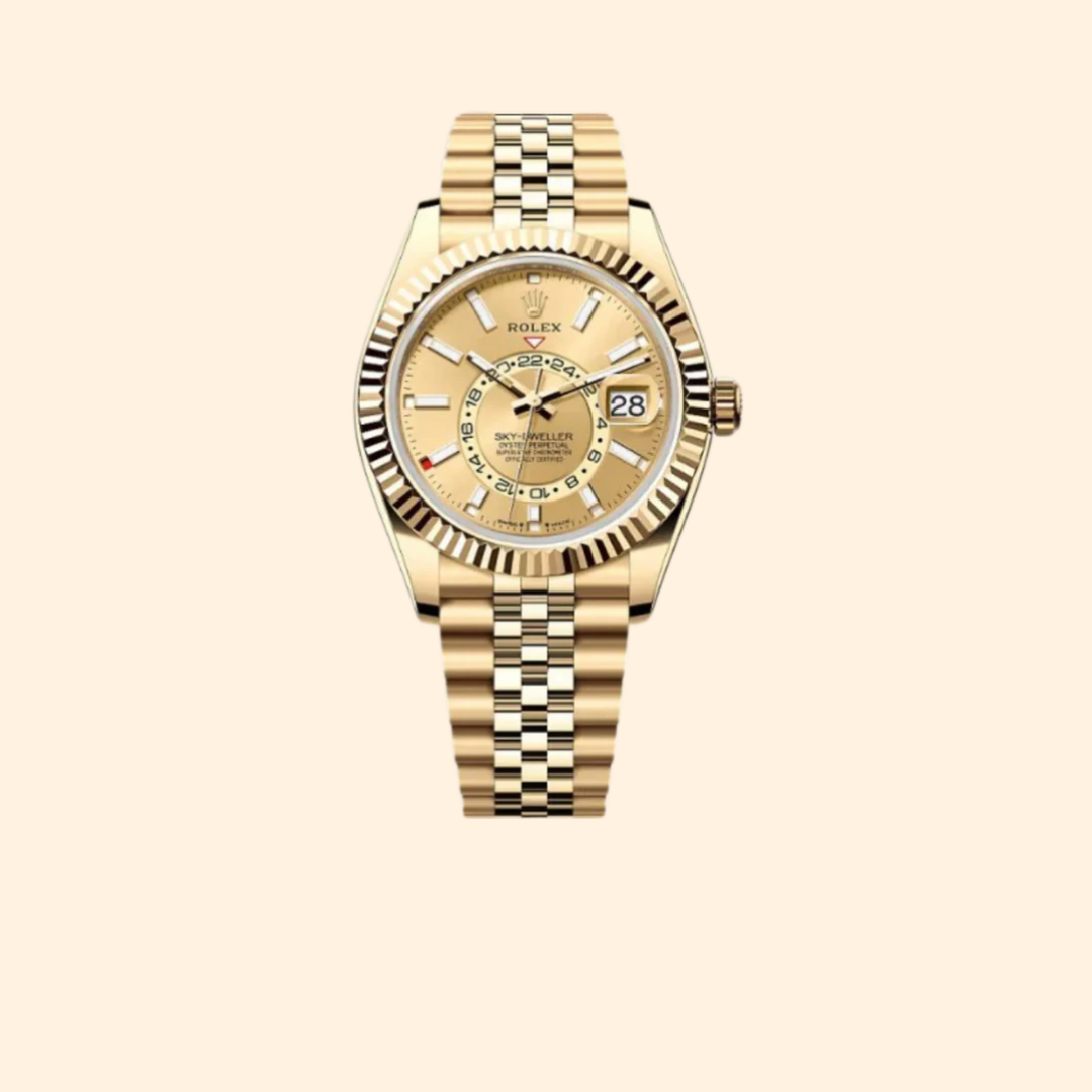 Rolex Sky-Dweller Ref. 336938 42 mm 18k Yellow Gold with Gold Dial