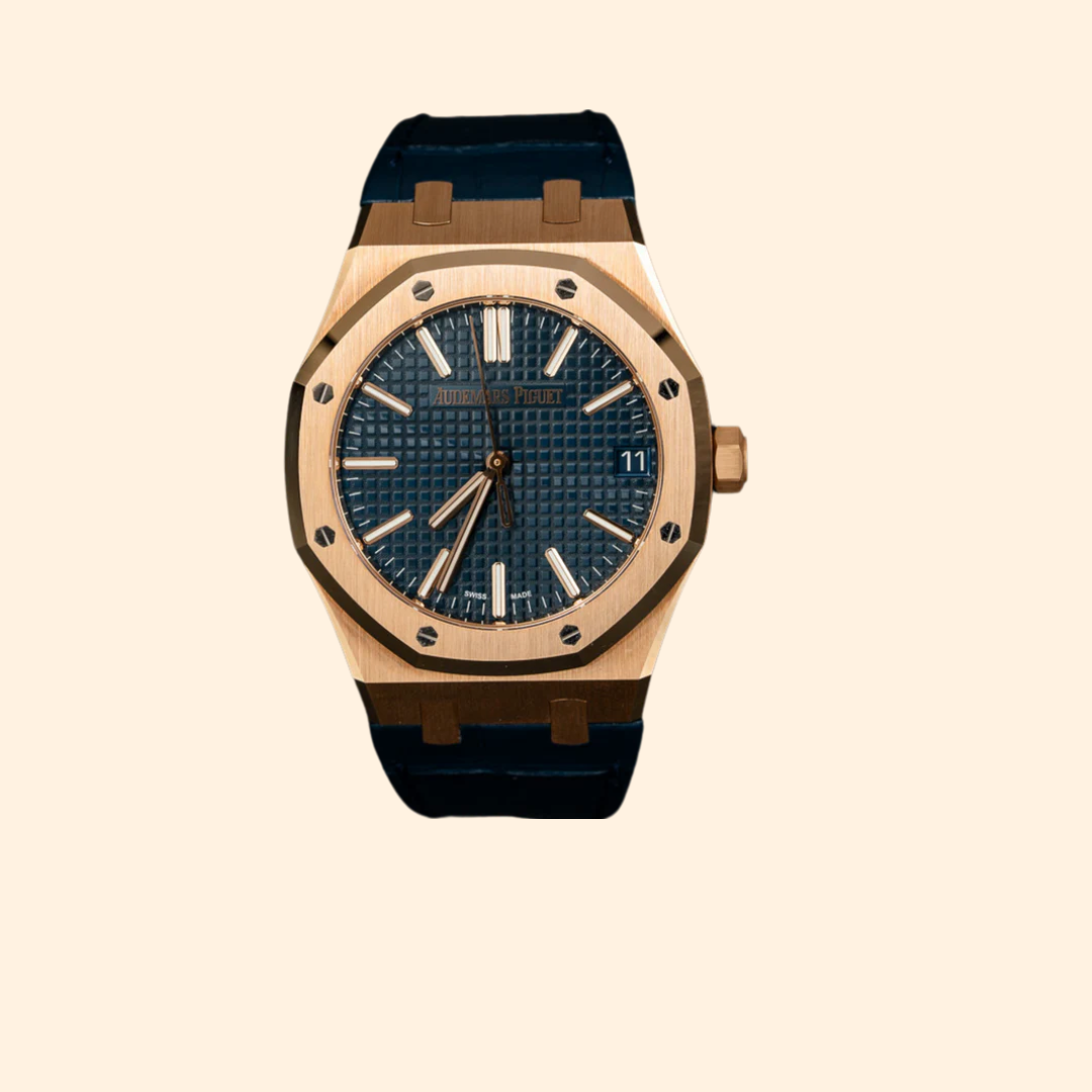 Audemars Piguet Royal Oak Ref. 15510OR.OO.1320OR.03 41 mm Rose Gold with Blue Dial