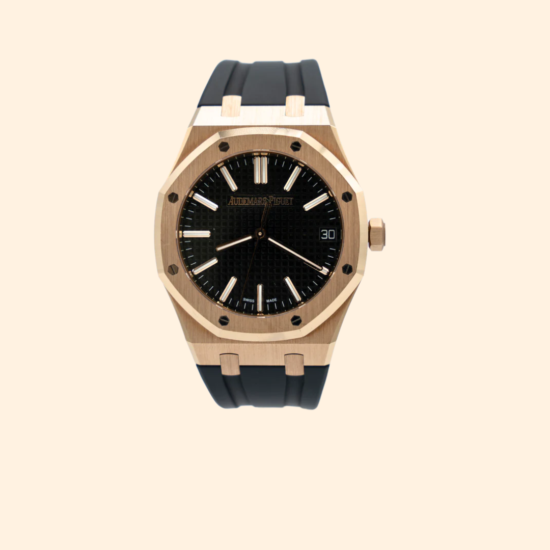 Audemars Piguet Royal Oak Ref. 15510OR.OO.D002CR.02 41 mm Rose Gold with Black Dial
