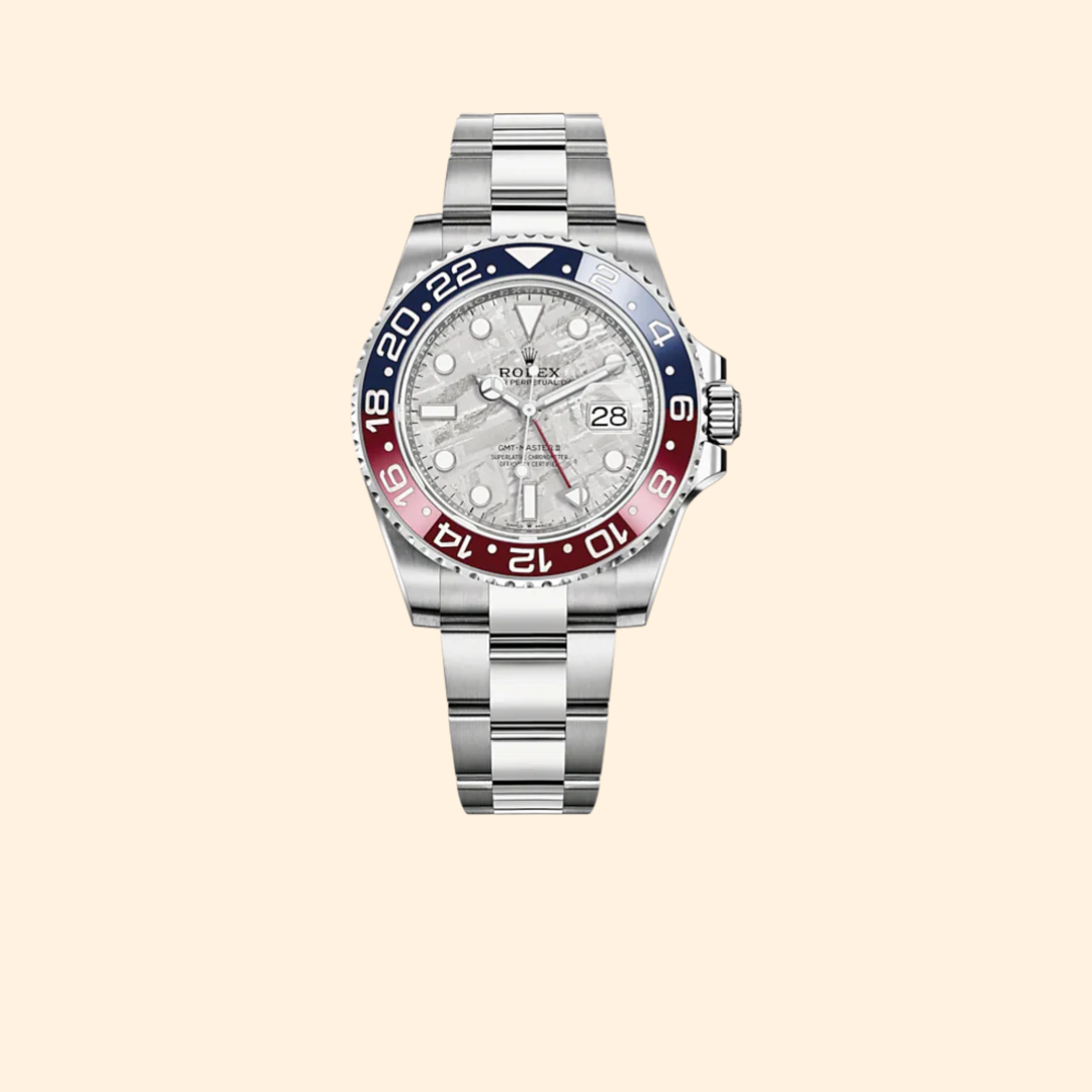 Rolex GMT-Master II Ref. 126719BLRO 40 mm White Gold with Meteorite Dial