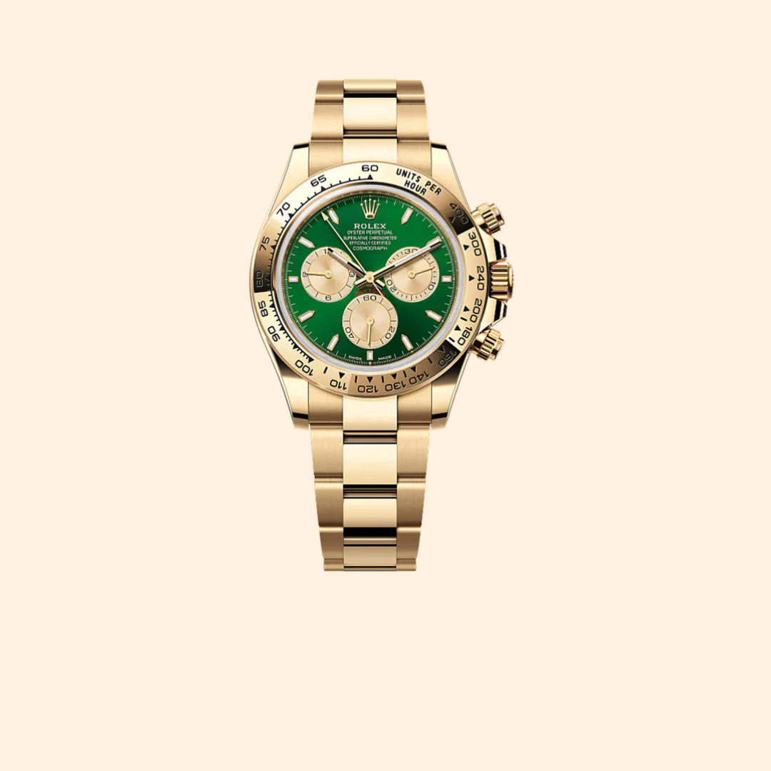 Rolex Cosmograph Daytona Ref. 126508 40 mm Yellow Gold & Oystersteel with Green Dial