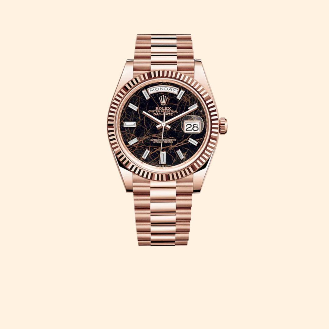 Rolex Day-Date Ref. 228235 40 mm 18k Everose Gold with Eisenkiesel Dial