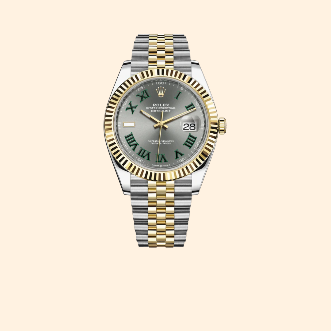 Rolex Datejust Ref. 126333 – 41MM Oystersteel & Yellow Gold, Slate Dial on Jubilee