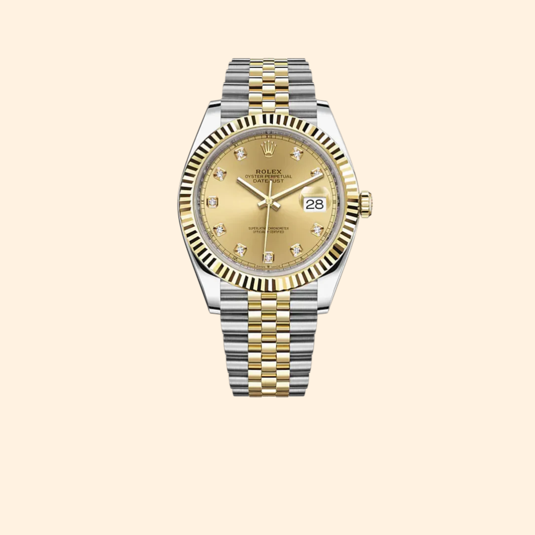 Rolex Datejust Ref. 126333 41MM Two Tone YG/SS Champagne Dial on Jubilee
