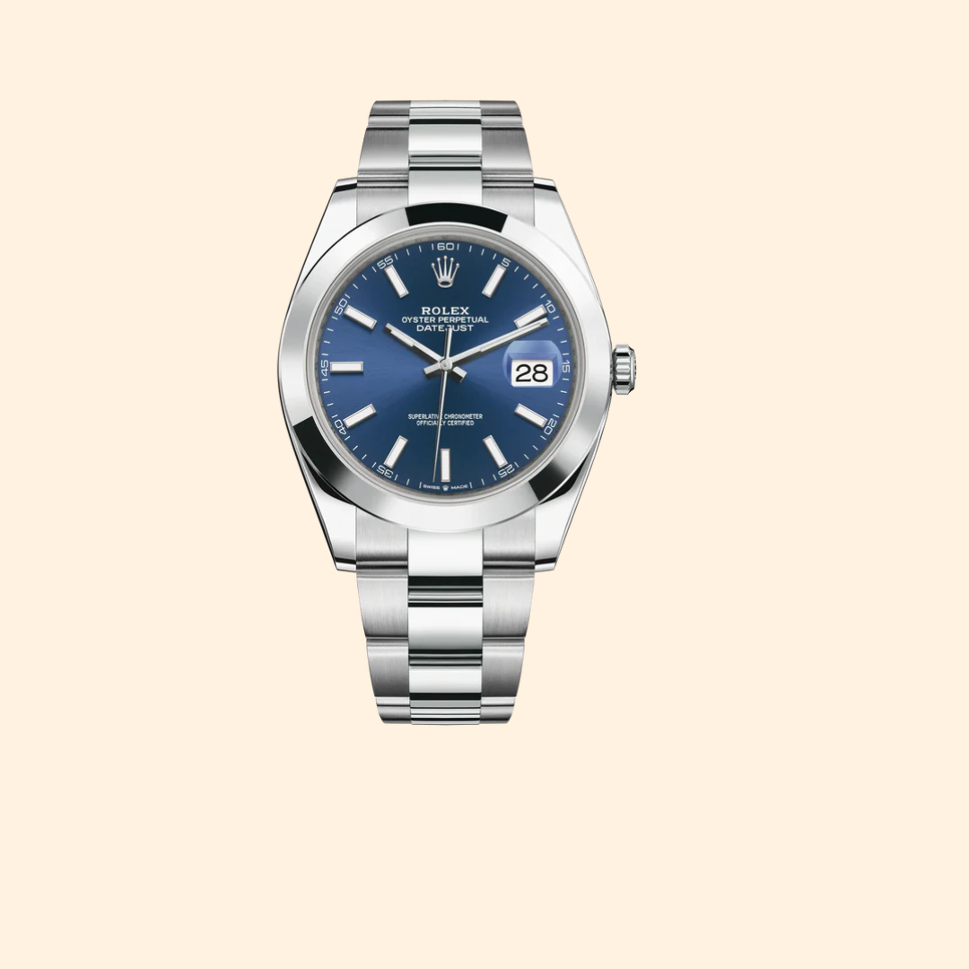 Rolex Datejust Ref. 126300 – Blue Stick Dial on Oyster