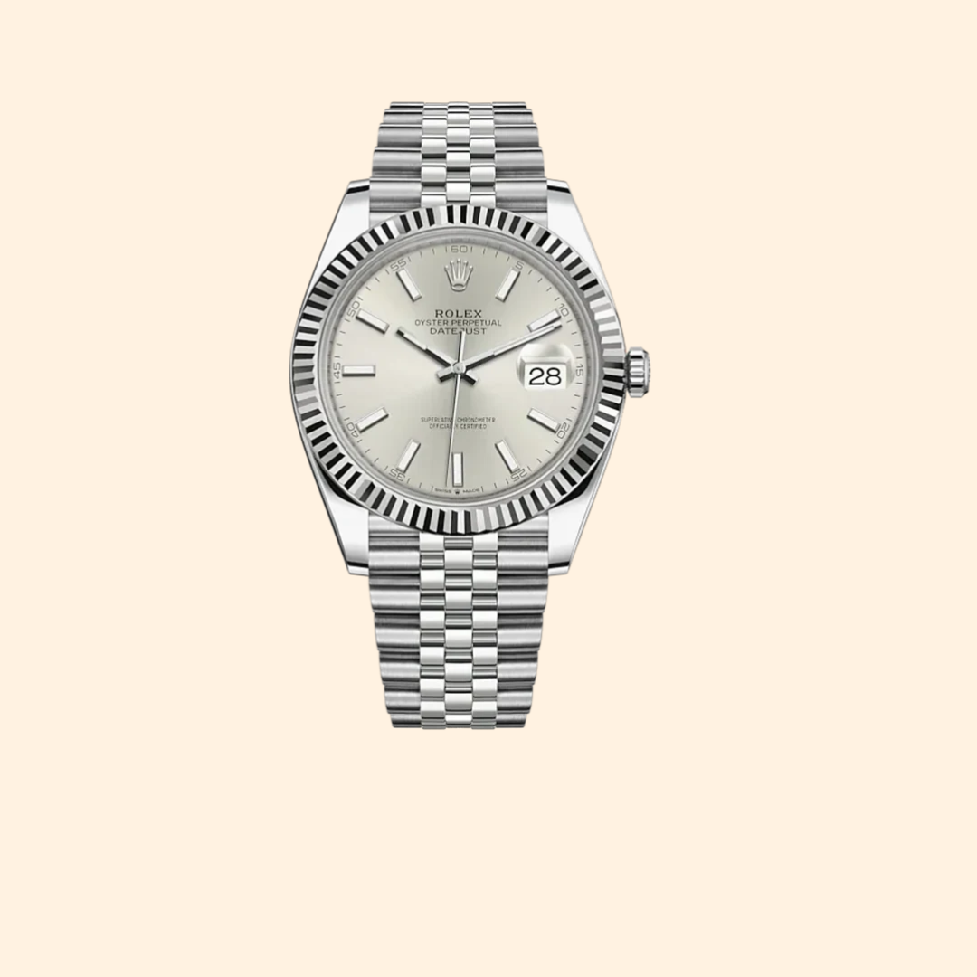 Rolex Datejust Ref. 126334 – 41MM Stainless Steel & White Gold, Silver Dial on Jubilee